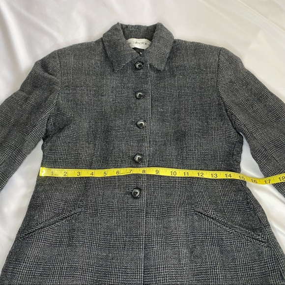 Vintage JH Collectibles Plaid Checked Button Jacket Blazer 4 - Picture 5 of 10